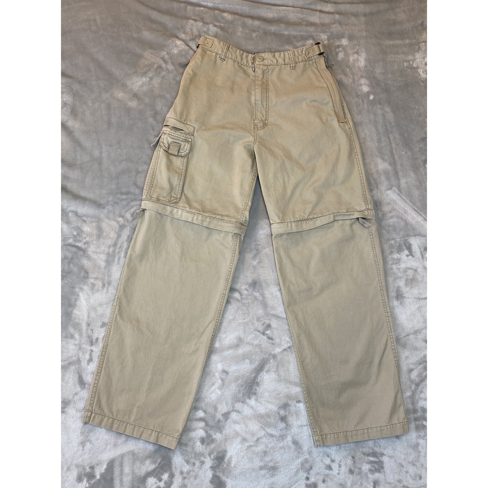 Fivestar Convertible Cargo Pants Mens 30x32 Khaki Tan Vintage Y2K Baggy Wide Leg